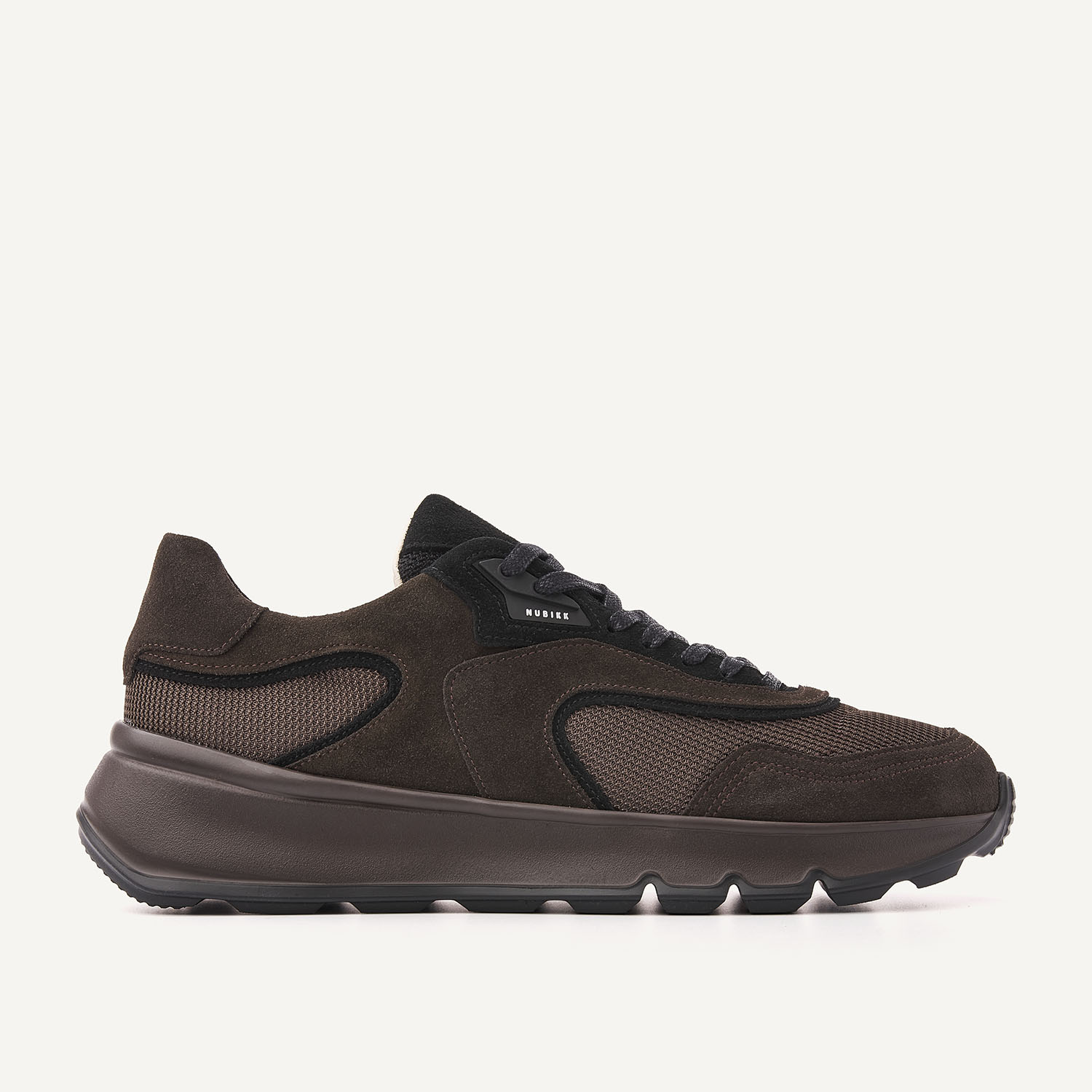 Luca Noa | Zapatillas de ante marrón oscuro para hombre