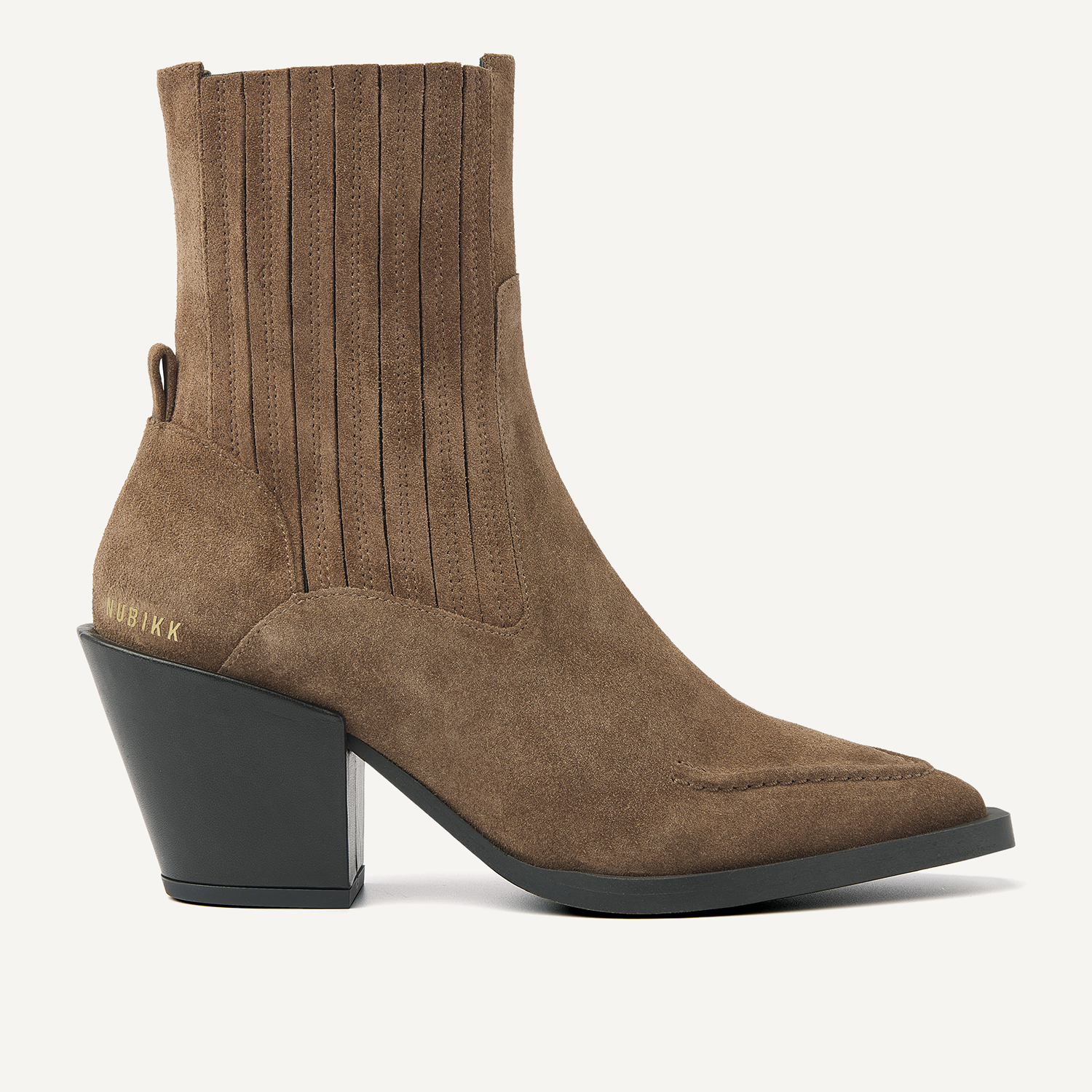 Liv Boa | Braune Wildlederstiefel für Damen