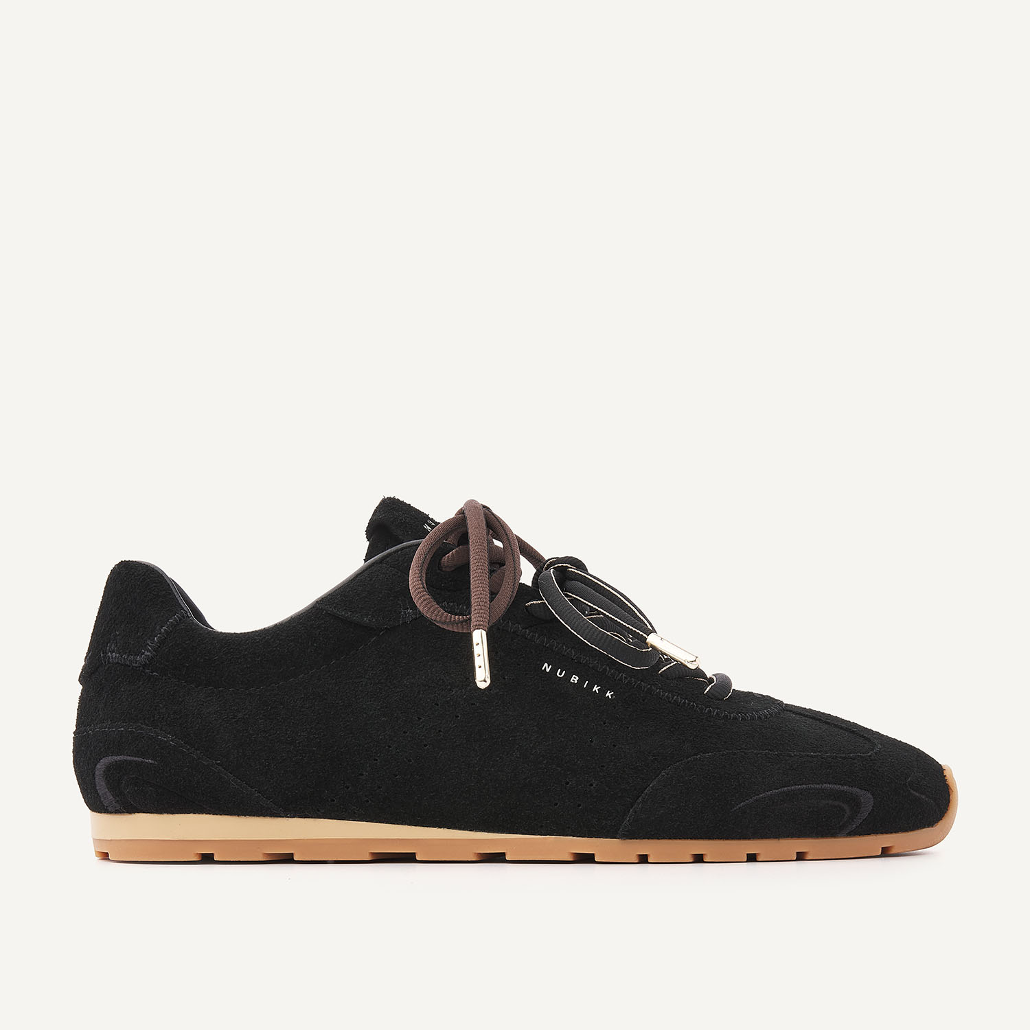 Billy Lou II | Black Suede Sneakers for Women