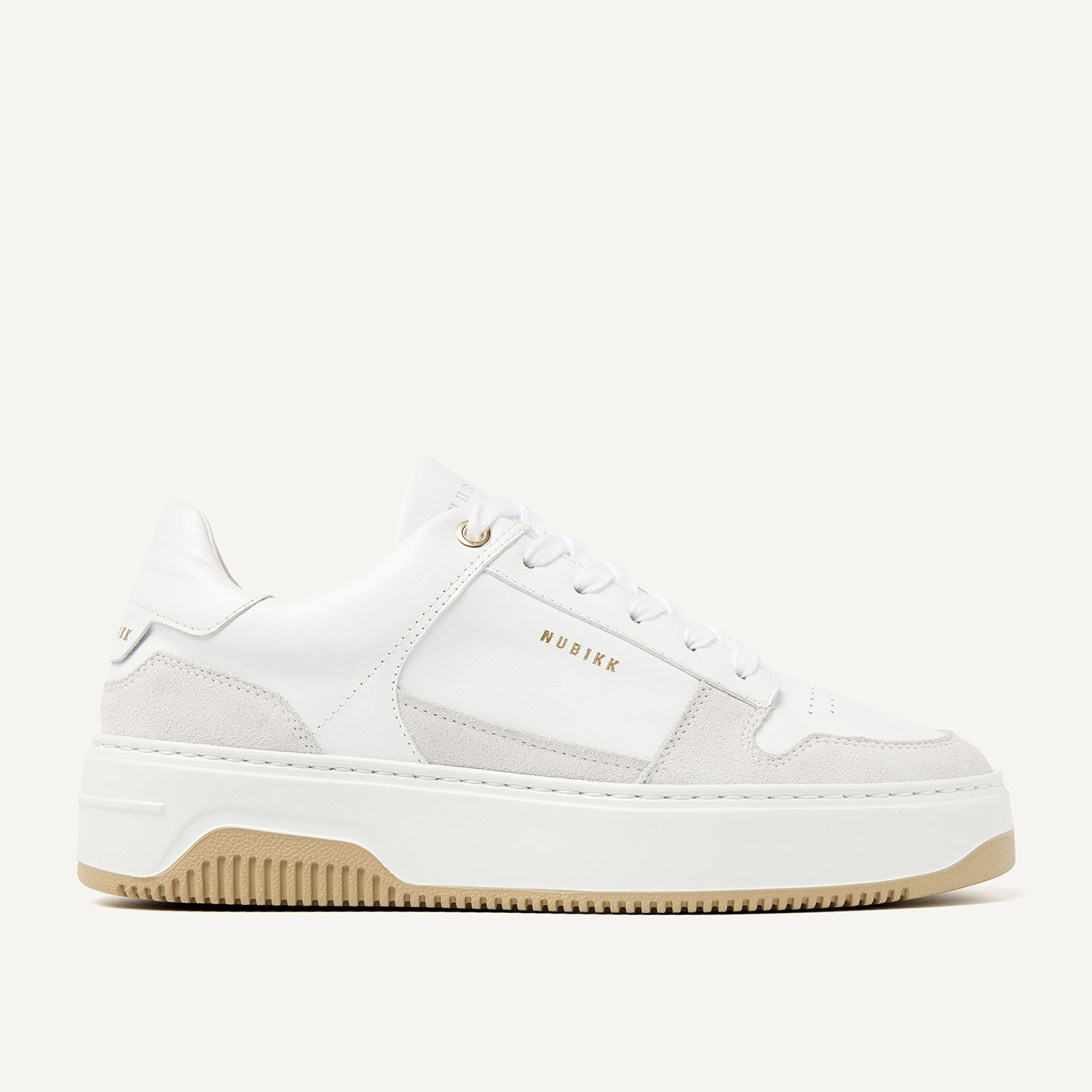 Basket Court | White Leather Sneakers for Women