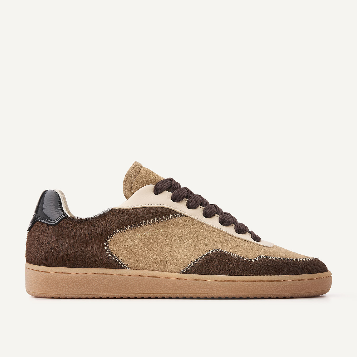 Ray Joss | Braune Pony Oak Sneakers für Damen