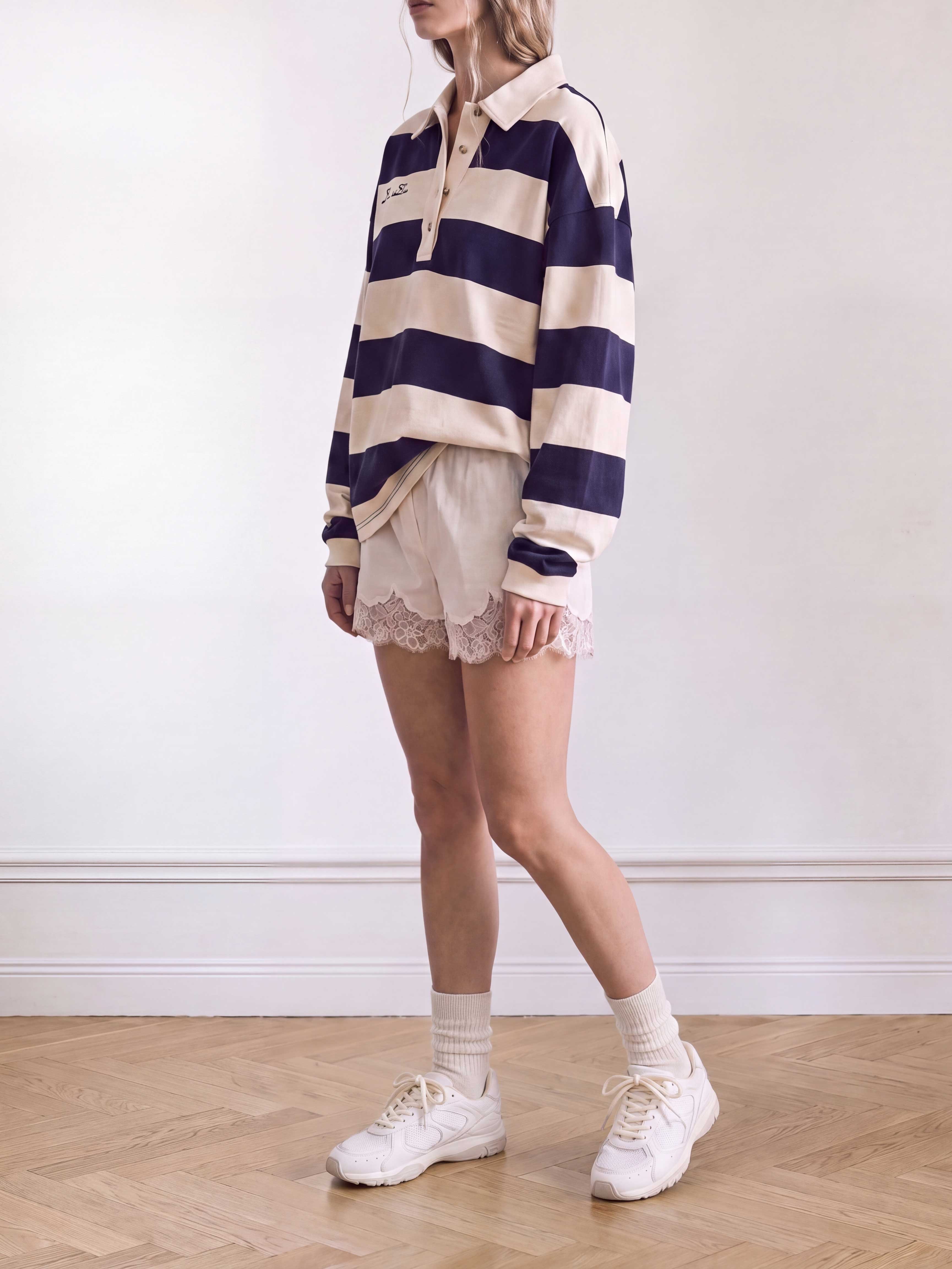 Benny Morgan | Witte Leren Sneakers voor Dames