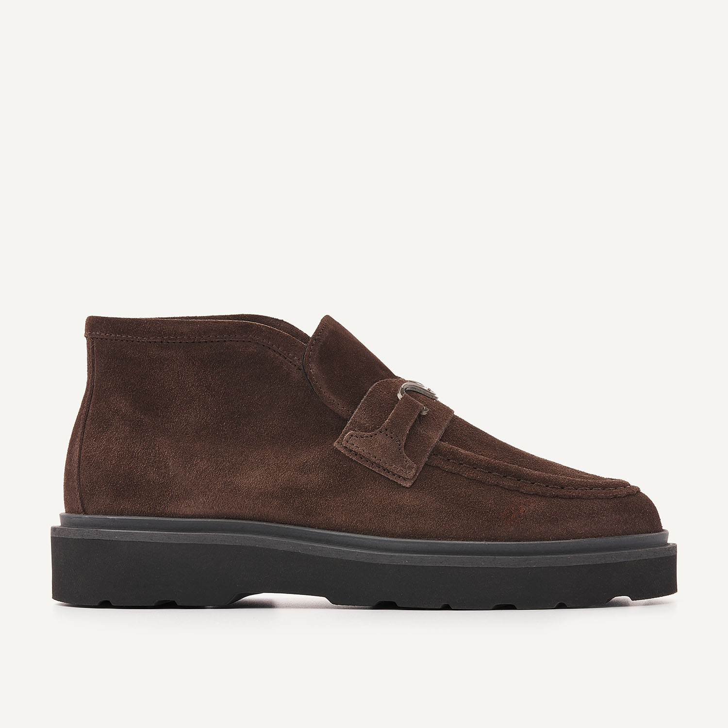 Ella Monroe | Mocassins en Daim Marron pour Femme