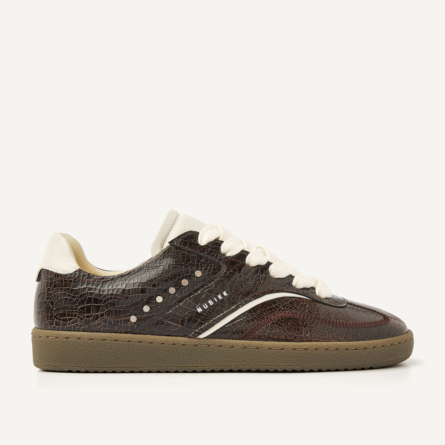 Ray Owen Studs | Dunkelbraune Sneakers für Damen