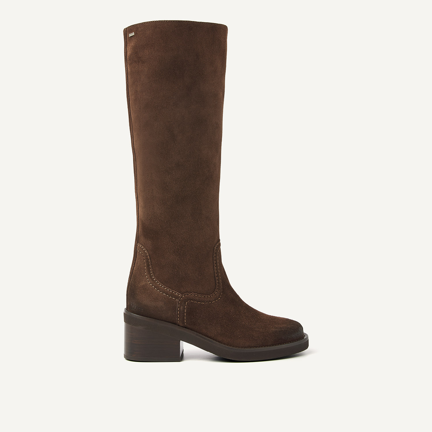 Cassy Boot | Dunkelbraune Wildlederstiefel für Damen