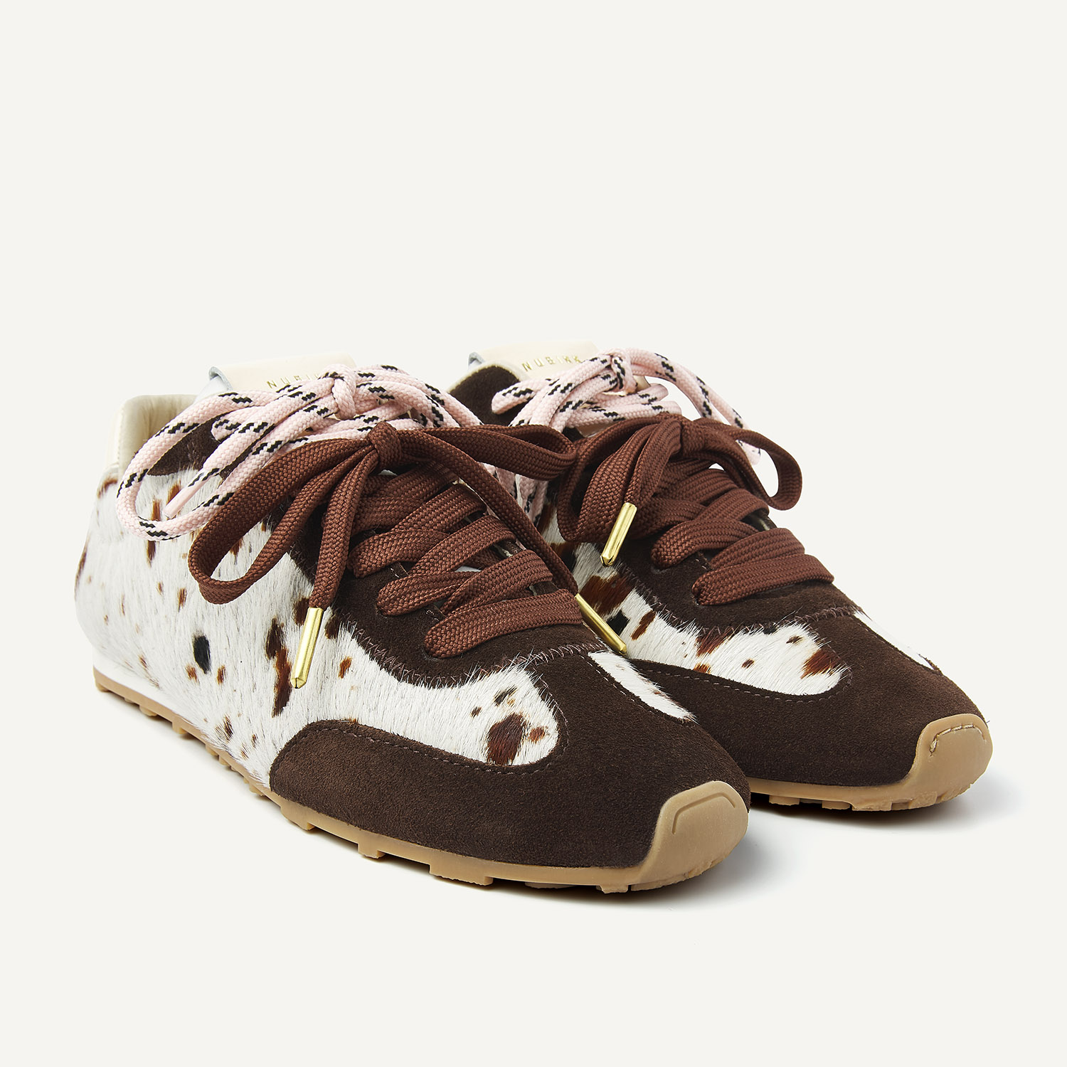 Billy Lou | Cow Pony bruine Sneakers voor Dames