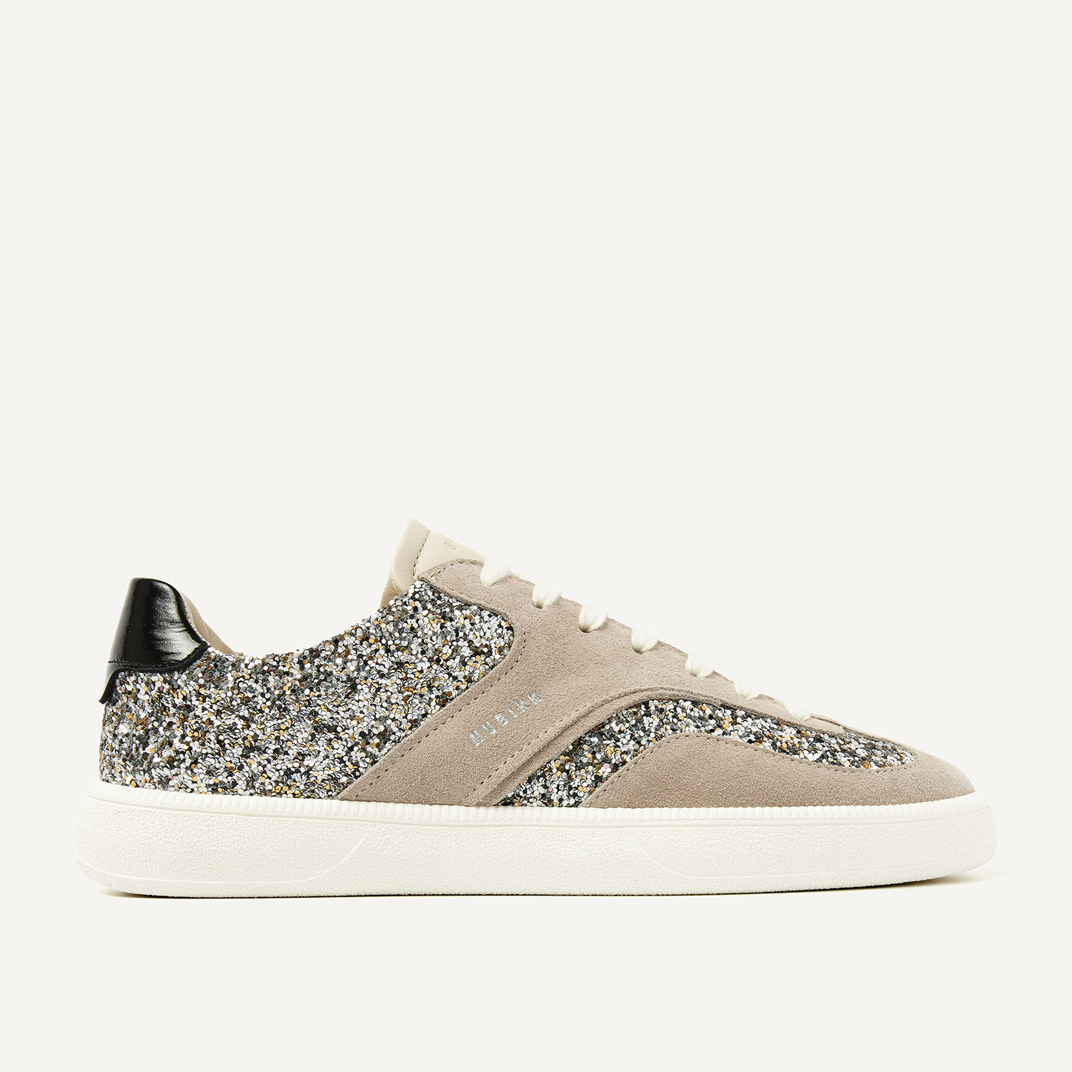 Ray Owen | Grey Glitter Sneakers for Women