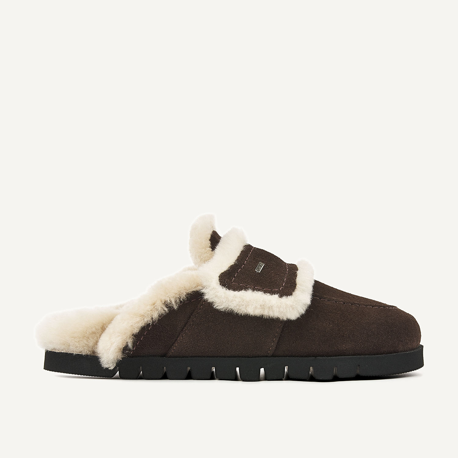 Teddy Furry | Dunkelbraune Hausschuhe für Damen