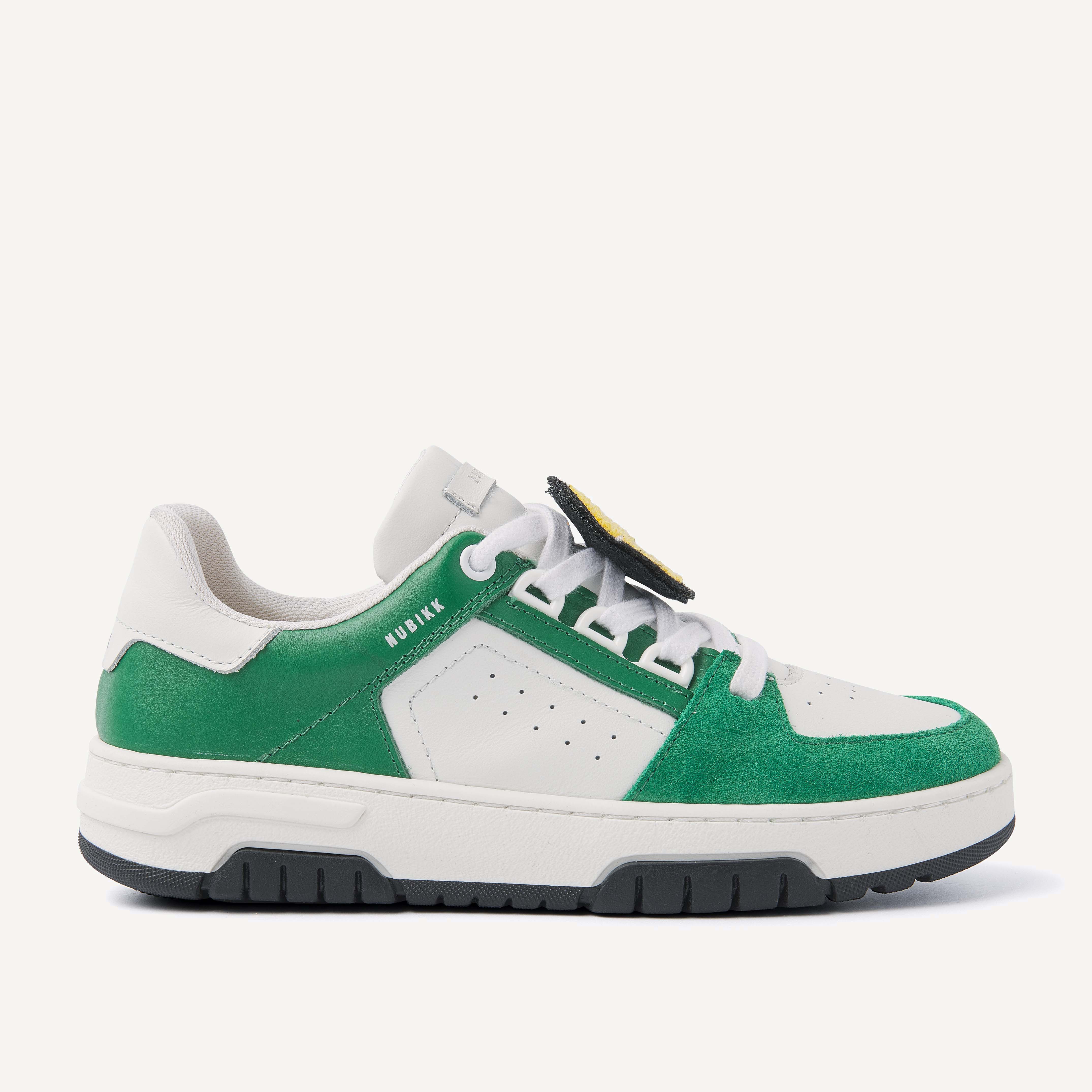Basket Buxton JR | Wit Groene Sneakers voor Kids