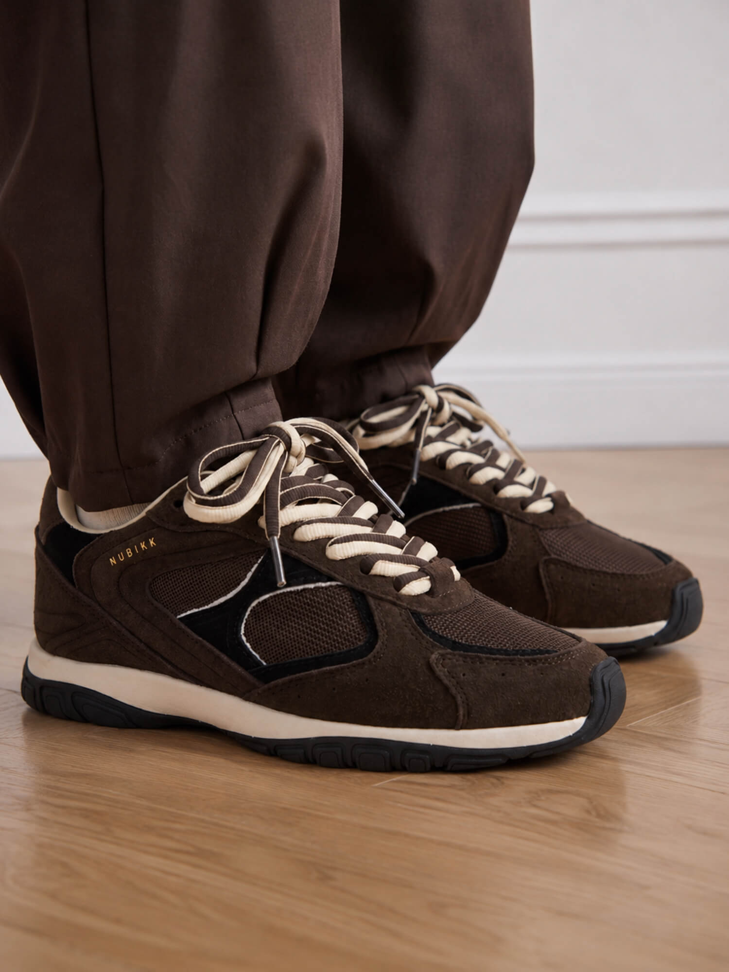 Benny Morgan | Baskets en Daim Marron pour Femme