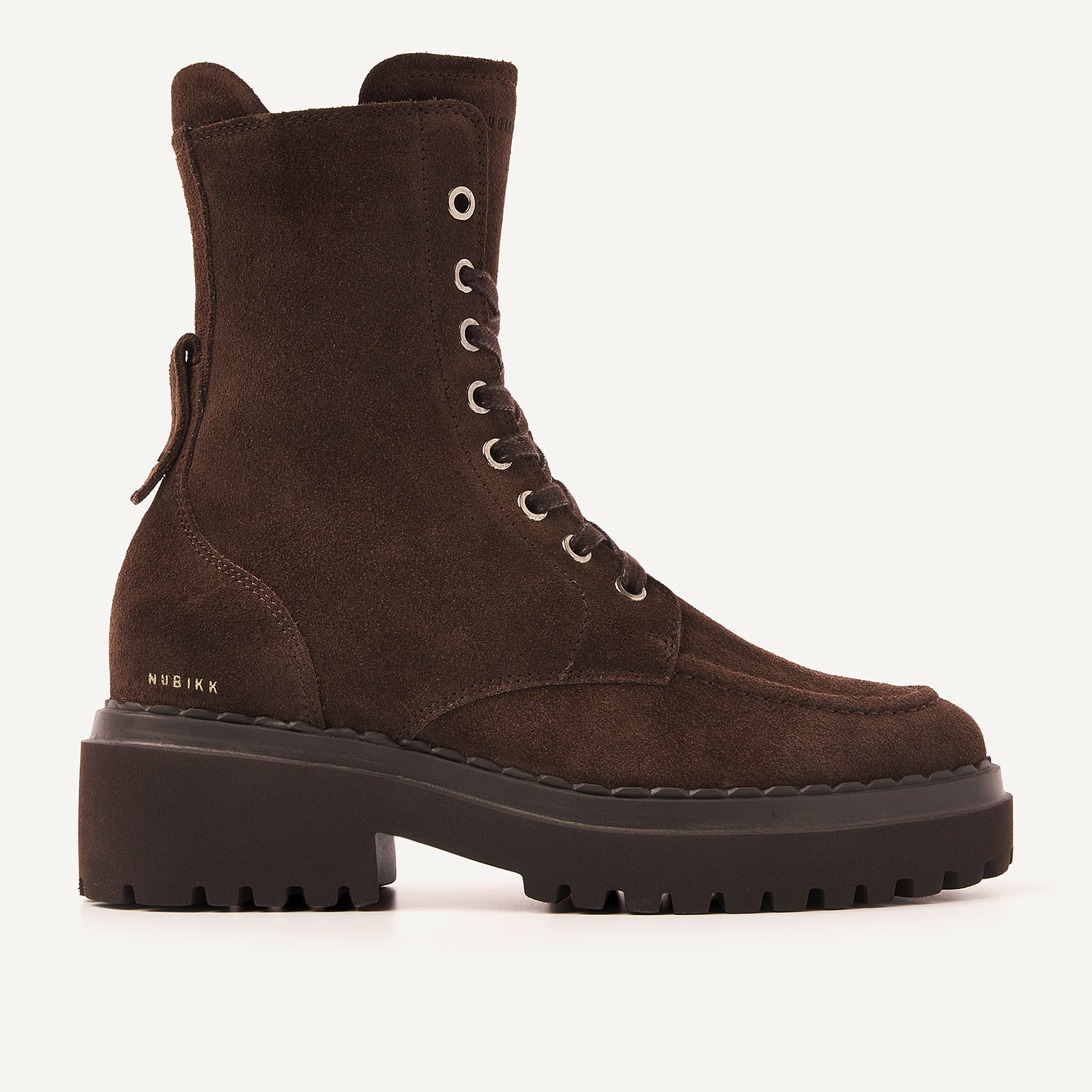 Fae Bobbi Fur | Dunkelbraune Damen-Boots