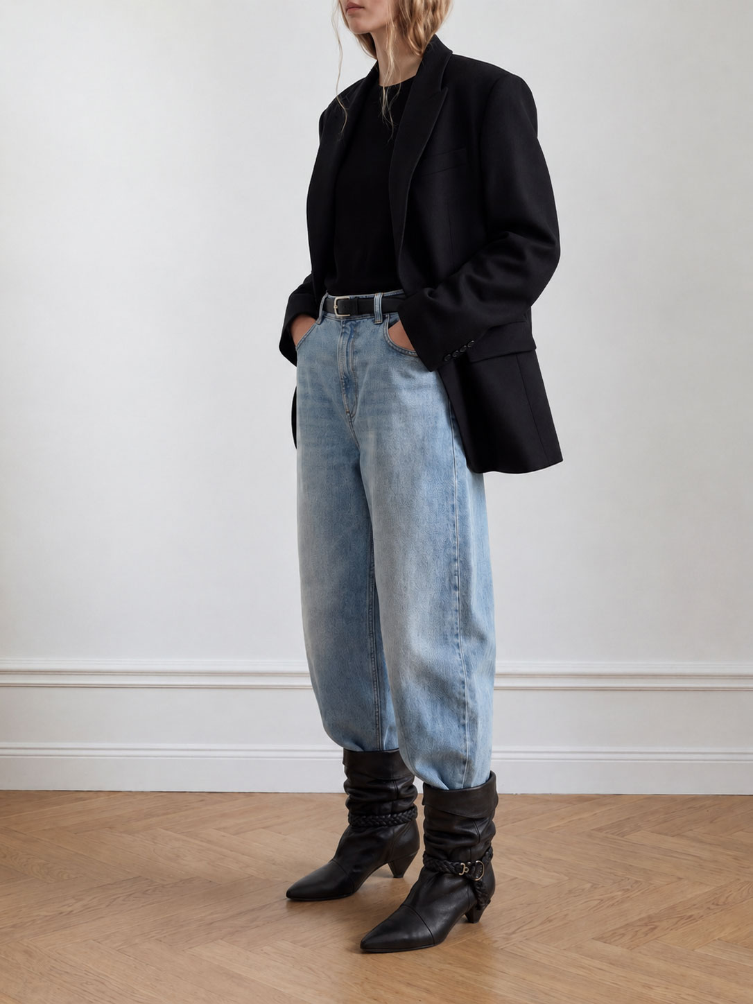 Sally Lynn | Black Leather Boots for Women