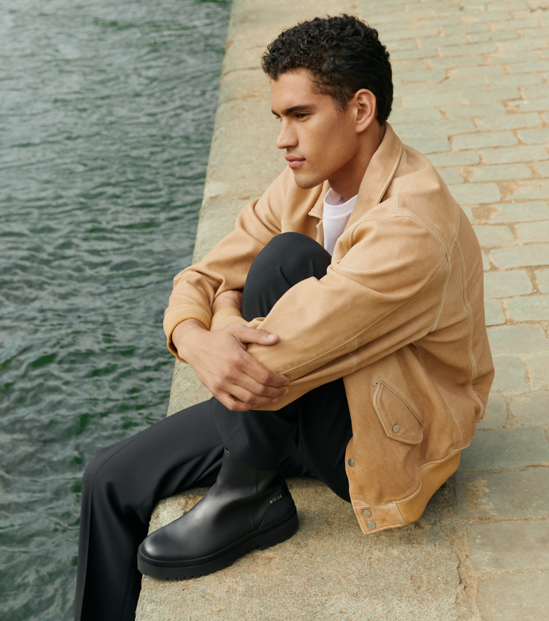 Ethan Nolan Black Boots for Men