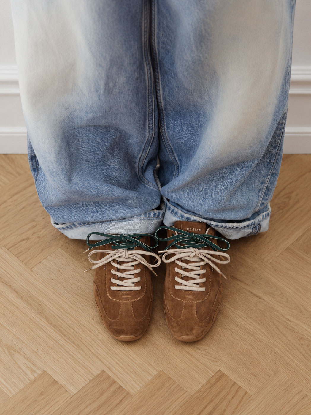 Billy Lou II | Cognac Suède Sneakers voor Dames